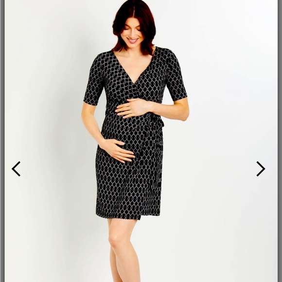 Maternity Wrap Dress - Picture 1 of 5